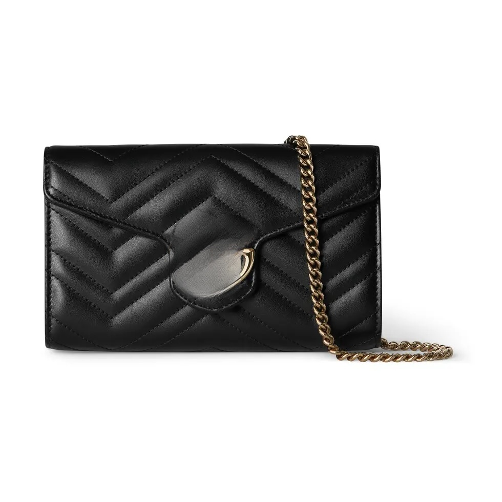 Fashion leather envelope bag bovine leather ingenuity to create chain bag