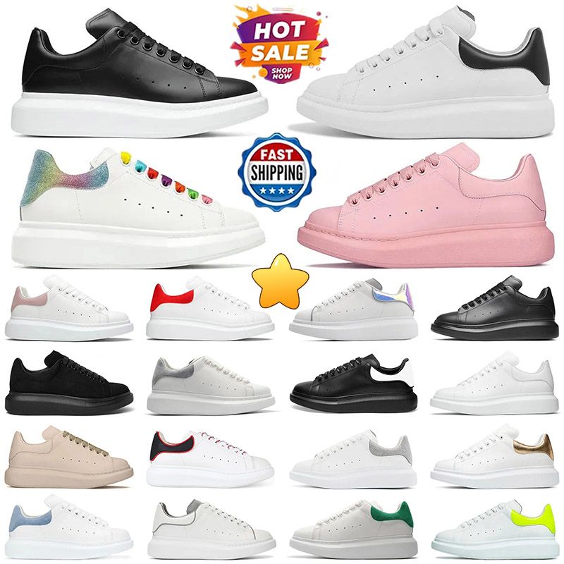 Designer Fashion Casual Shoe Lace Up Leather Platform Sneakers Mens Womens Shoes Black White Veet Suede Casual Shoes Chaussures De Espadrill Chaussures Sports 36-45