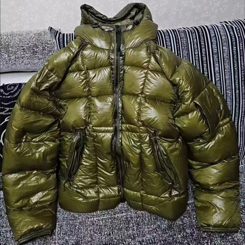 Designer Warm Down Jacket with Hood and Coyote Fur Liner for Men Women top1011 L250728