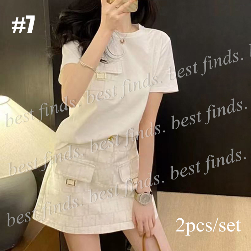 Topsellers Fashion Women's T Shirt Top Skirt Set T-shirt Printed Skirts Gift for Women