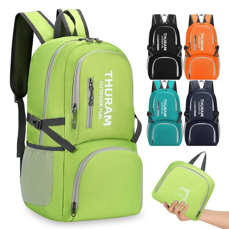 35L Waterproof Foldable Bag Camping Light Weight Bag Packable Hiking Sports Outdoor Travel Backpacks DaypacksC250407