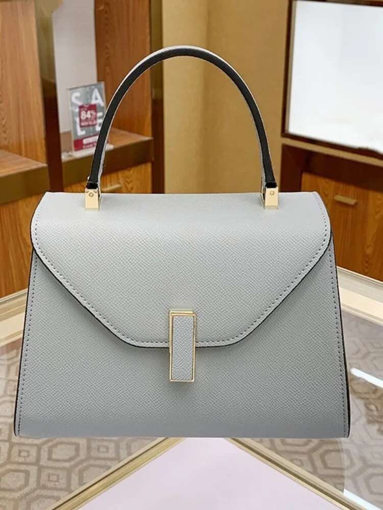 Office Ladies Pu Leather Totes Handbag Fashion Design Messenger Bag Women Hasp Shoulder Elegant Flap Single Crossbody Bags