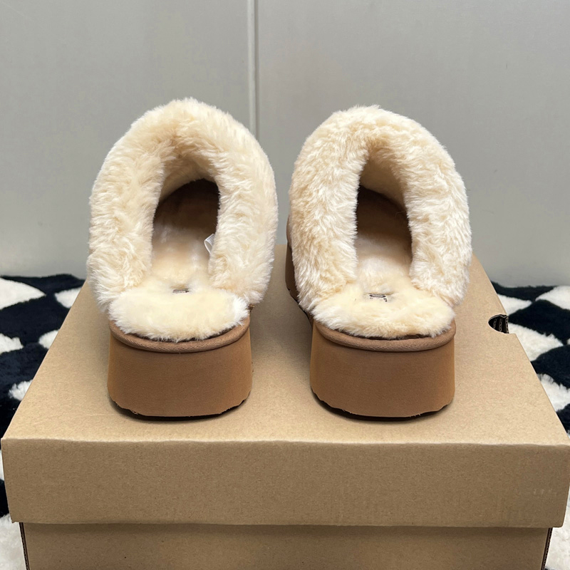 MEOD Slippers Designer Shoes Platform Slides Snow Boots Designer Womens Tazz Ultra Mini Chestnut Wool Slides Fluffy Leather Women Slider Best Quality 