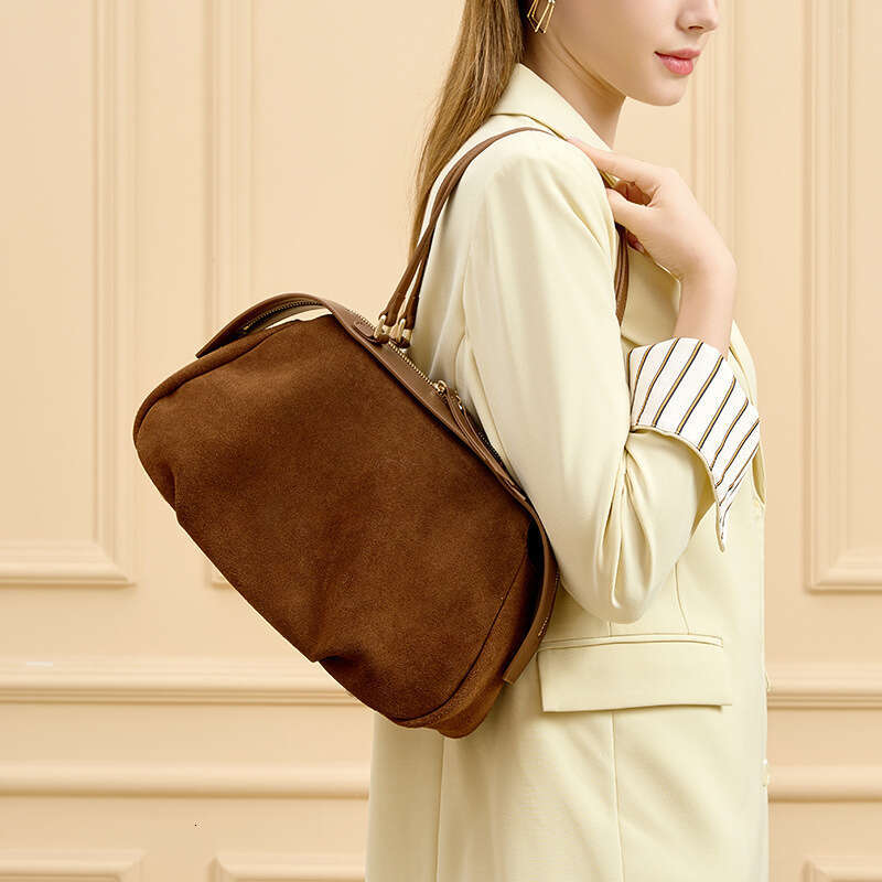 Luxury Bag Designer Minority Matte Cowhide Cross-body Fashion Women's Simple Large Capacity One Shoulder Wander Handbag