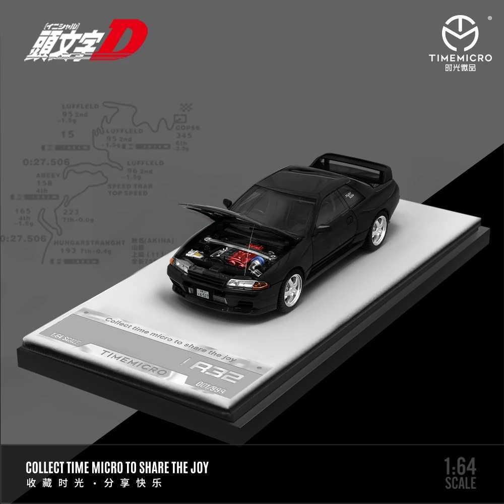 TimeMicro1 64 D GTR R32 sports car die-casting model car a simulated alloy car model for collection display and gift giving X250402