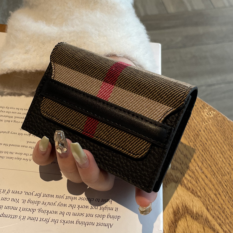Luxury Wallet 2025 New Plaid Women's Card Holder, Genuine Leather Slim Wallet with Multi Card Slots, Multi-Functional ID & Coin Purse Free Shippi
