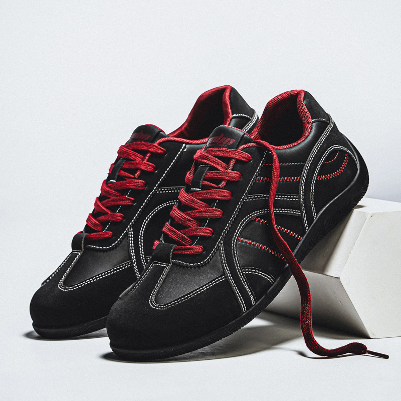 Motorcycle Casual Sneakers Thin-soled Low-top Men's Shoes Trendy Versatile Racing Shoes