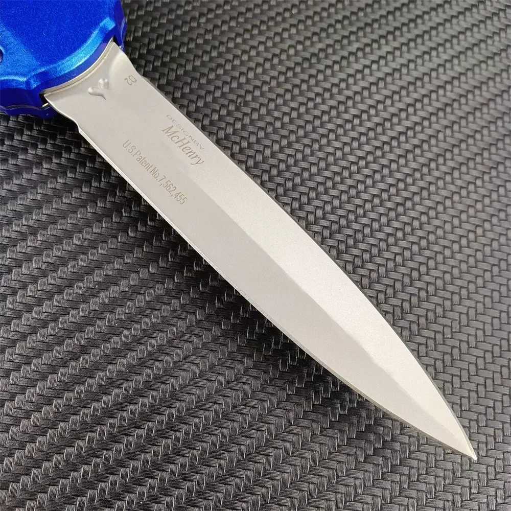 BM 3300 Auxiliary Opening Folding Knife D2 Blade Aluminum Alloy Handle Hunting Knife Camping Self Defense EDC Multi ToolW250402