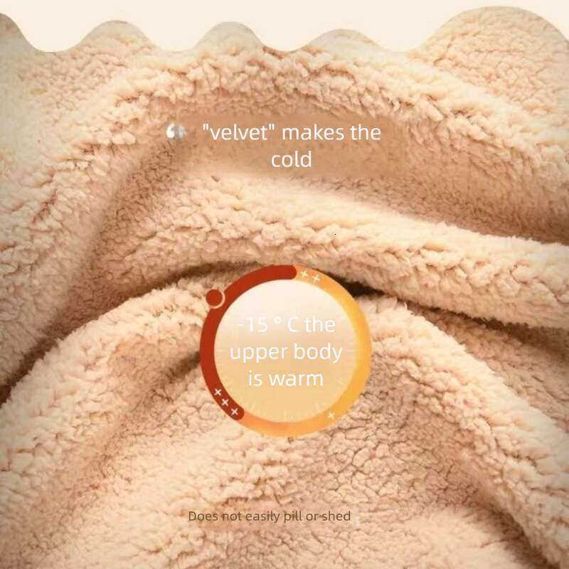 Women's Winter Loose Letter Print Plush Thick Hooded Sweatshirt Warmth Padded Warm Fleece Lined Pullover Sweater Top