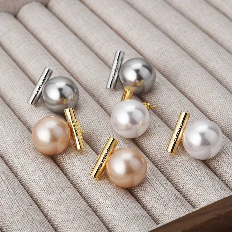 Luxury brand fashionable imitation pearl earrings Frances lowest temperature womens daily jewelry accessories Y250401