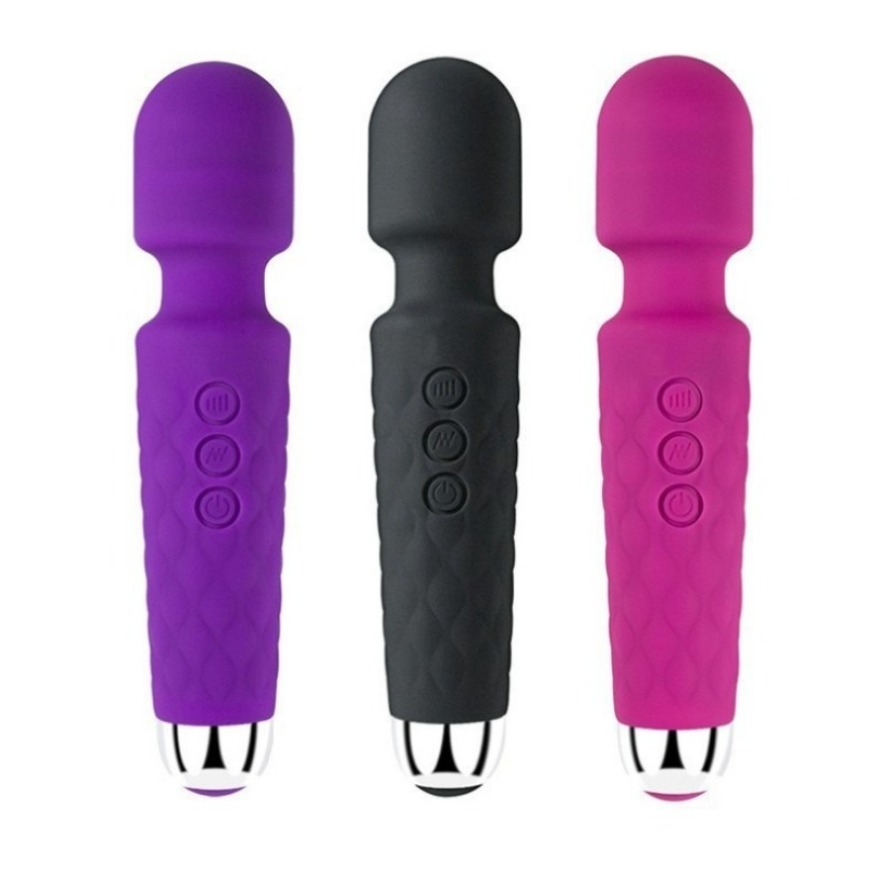 Vibrator Silicone Dildo G Spot Female Adult Sex Toys, Vibrators for Her, Wand Massager, Clit Stimulator Sex Toy, Dildo, with 8 Speeds of Pleasure