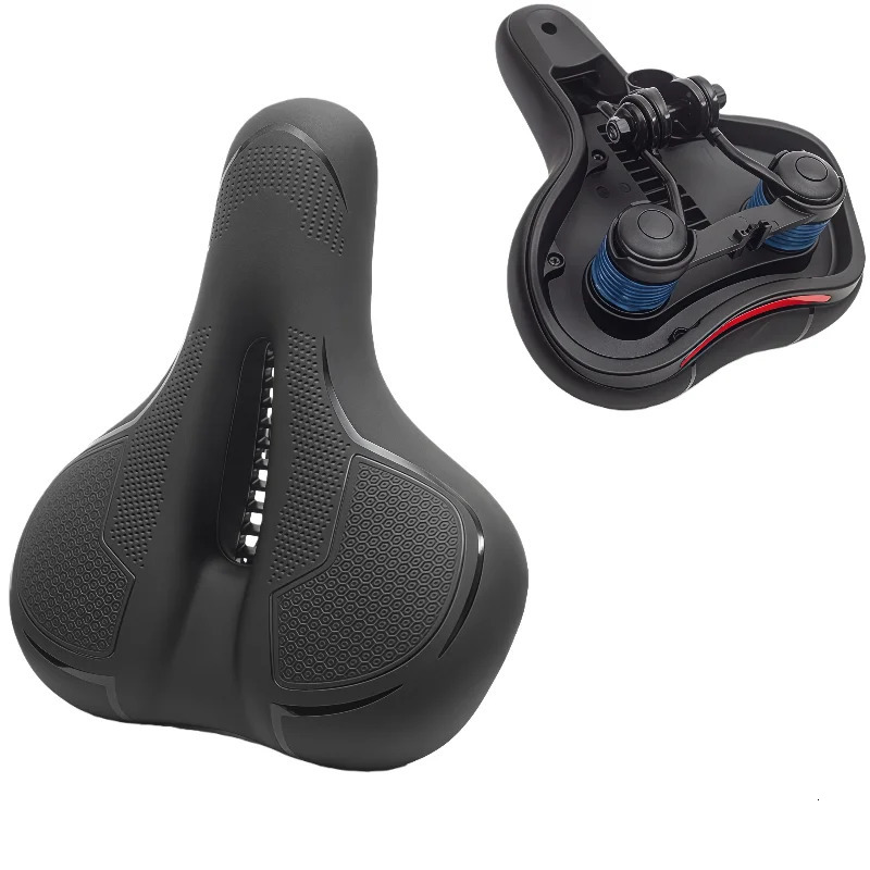 Shockproof Bicycle Seat Hollow Breathable Comfortable Bike Saddle Support for Men Women Cycling Accessories for Long Rides 251027