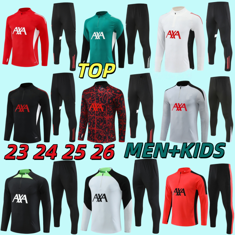 25 26 LIVERPOO LFC Training Jersey DARWIN SALAH SOCCER OCCUPATION SOCKS MEN'S AND CHILDREN'S SETS 24 25 26 LFC Football Tracksuit Kits