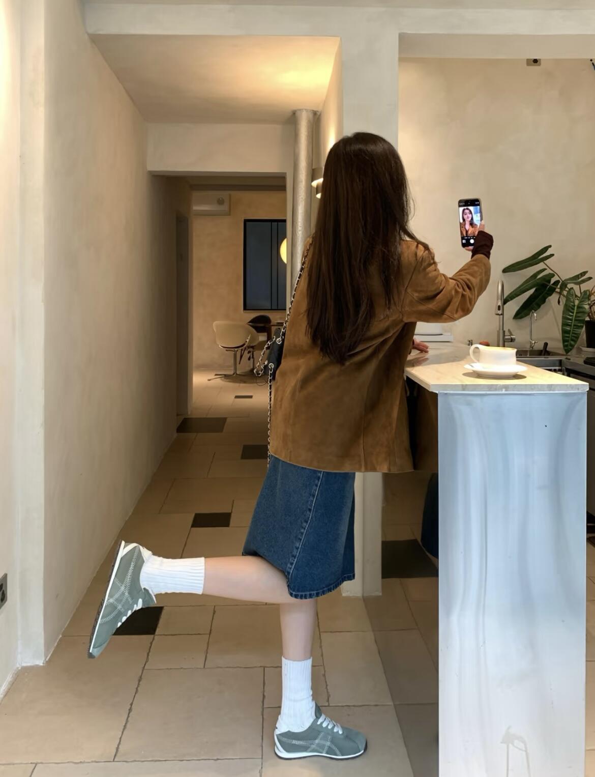 Sheepskin version ~ niche leather mandarin duck bow Forrest Gump shoes women's moral training shoes versatile board shoes sports casual shoes wom