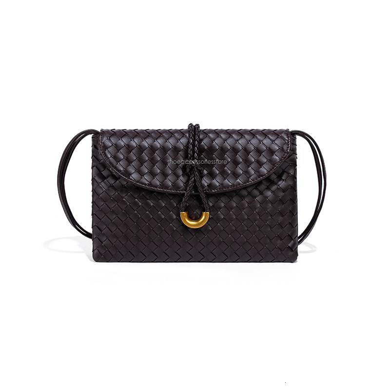 Free Shipping Designer Bag Commuter Versatile Single Shoulder Crossbody Fashionable Horizontal Texture Small Square Bag Niche Design Trendy Handmade W
