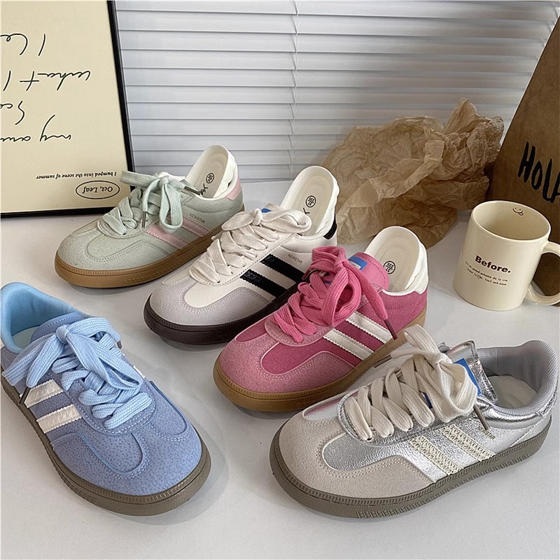 designer shoes 2025 Hong Kong style retro niche women's German training shoes trendy versatile breathable casual sneakers