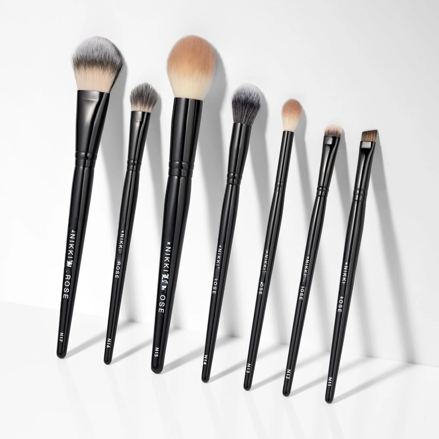 BKNikki Pro Artist Makeup Brush Set 7PCS Professional Face Powder Blush Eyeshadow Brow Liner Cosmetic Brushes 251031