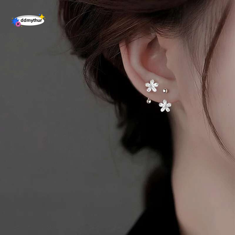 Real Sterg Sier wer Screw Puncture Stud Earrings for Women Fine Jewelry Light Minimalist Accessories ddmythur