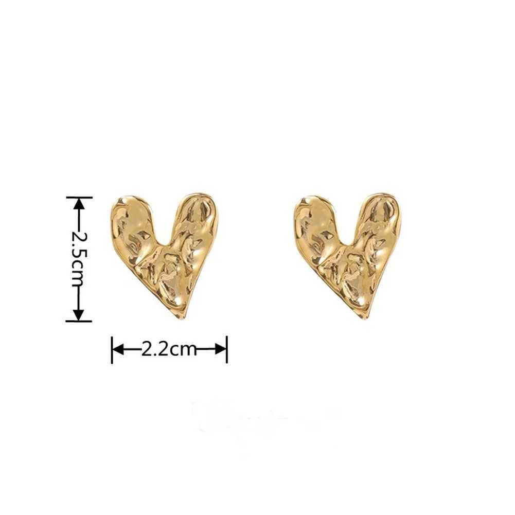 Concave Convex Uneven Ear Accessories Alloy Gift for Womens Gift Gold Color Earring Ear Stud Hearings Fashion Jewelry Y250401