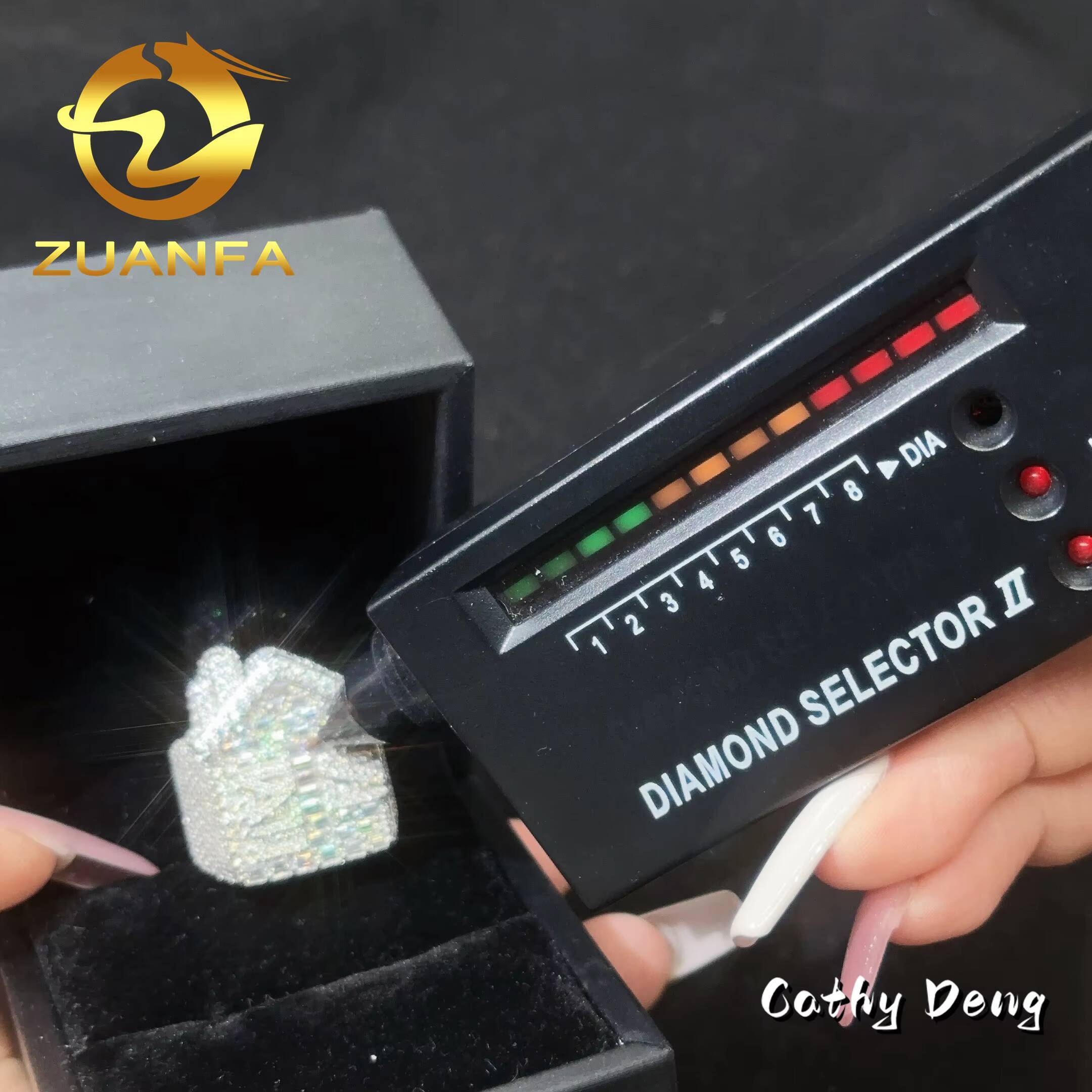 Fashion Men Jewelry House Ring Iced Out Hip Hop Ring 925 Silver Moissanite Diamond Ring