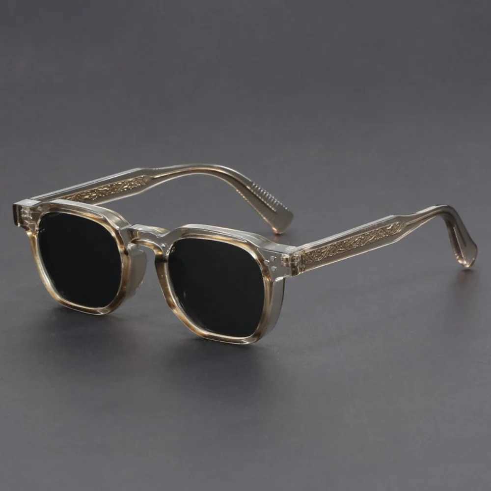 Boho Retro Polarized Sunglasses for Men Frame Polygonal Womens Sunglasses Outdoor High Quality Travel Glasses Z250402