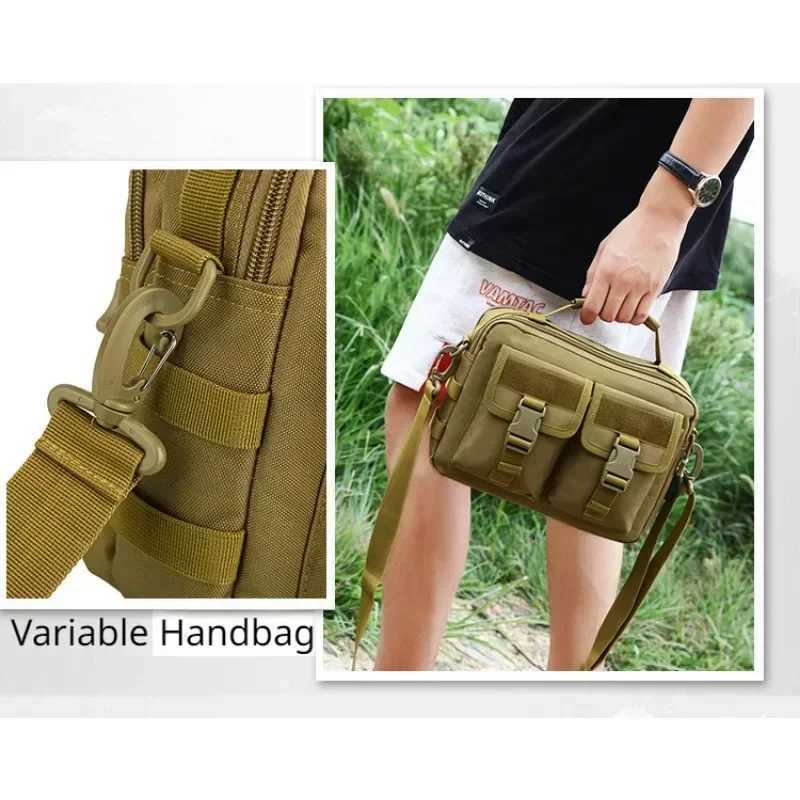 Multi-functional Outdoor Tactical Backpack Fanny USB Charging Messenger Bag One Shoulder Bag Camping Crossbody BagC250407