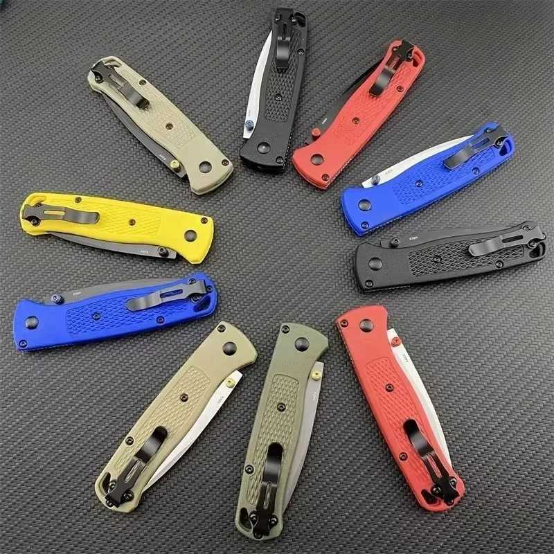 BM 535 Bugout Multi EDC Folding Knife Handle Drop Point Ultra Light Outdoor Hunting Camping Fishing Bag ToolW250402