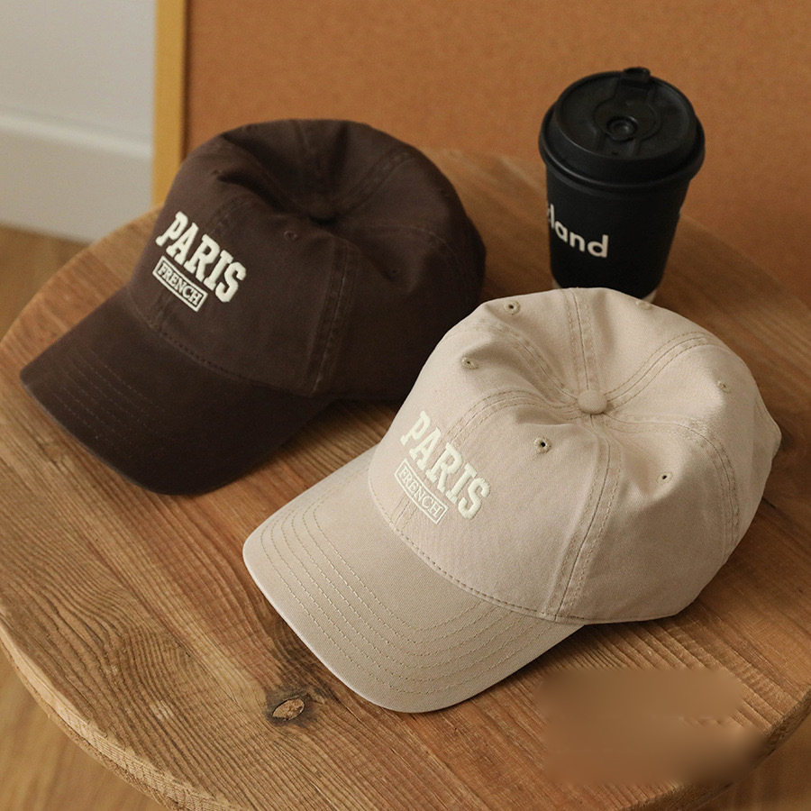 Unisex Embroidered Alphabet Soft-Top Cotton Baseball Cap for Couples - Perfect Fit for Spring