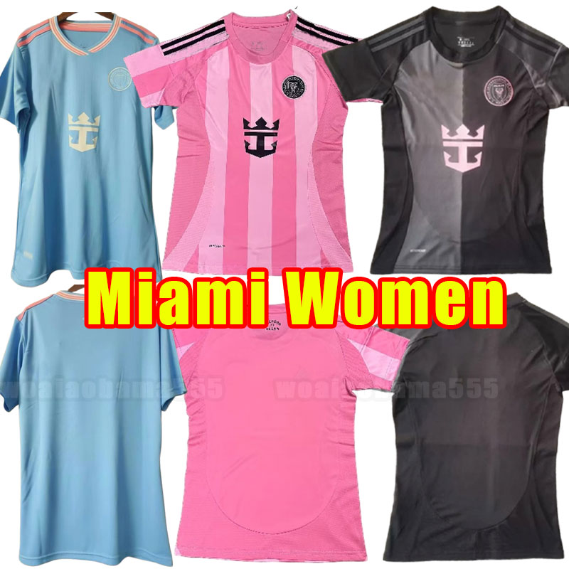 Women Inters Miami Soccer Jerseys 2025 2026 CF MESSIS Matuidi MARTINEZ CAMPANA YEDLIN BECKHAMS 25 26 football shirt home away Girl MESSIs