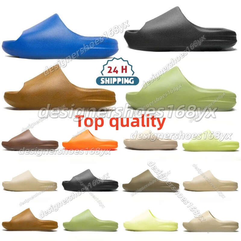 Free shipping design slippers in brown, black, ivory white. With shoe box. Sandals for men women. Beach slippers, lightweight slip-resistant.