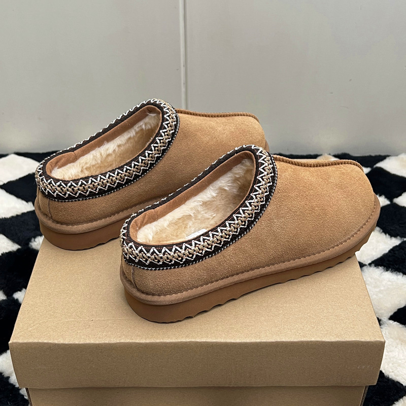 MEOD Slippers Designer Shoes Flat Heel Slides Snow Boots Designer Womens Platform Tazz Scuffs Ultra Mini Chestnut Wool Slides Fluffy Leather Women Sli