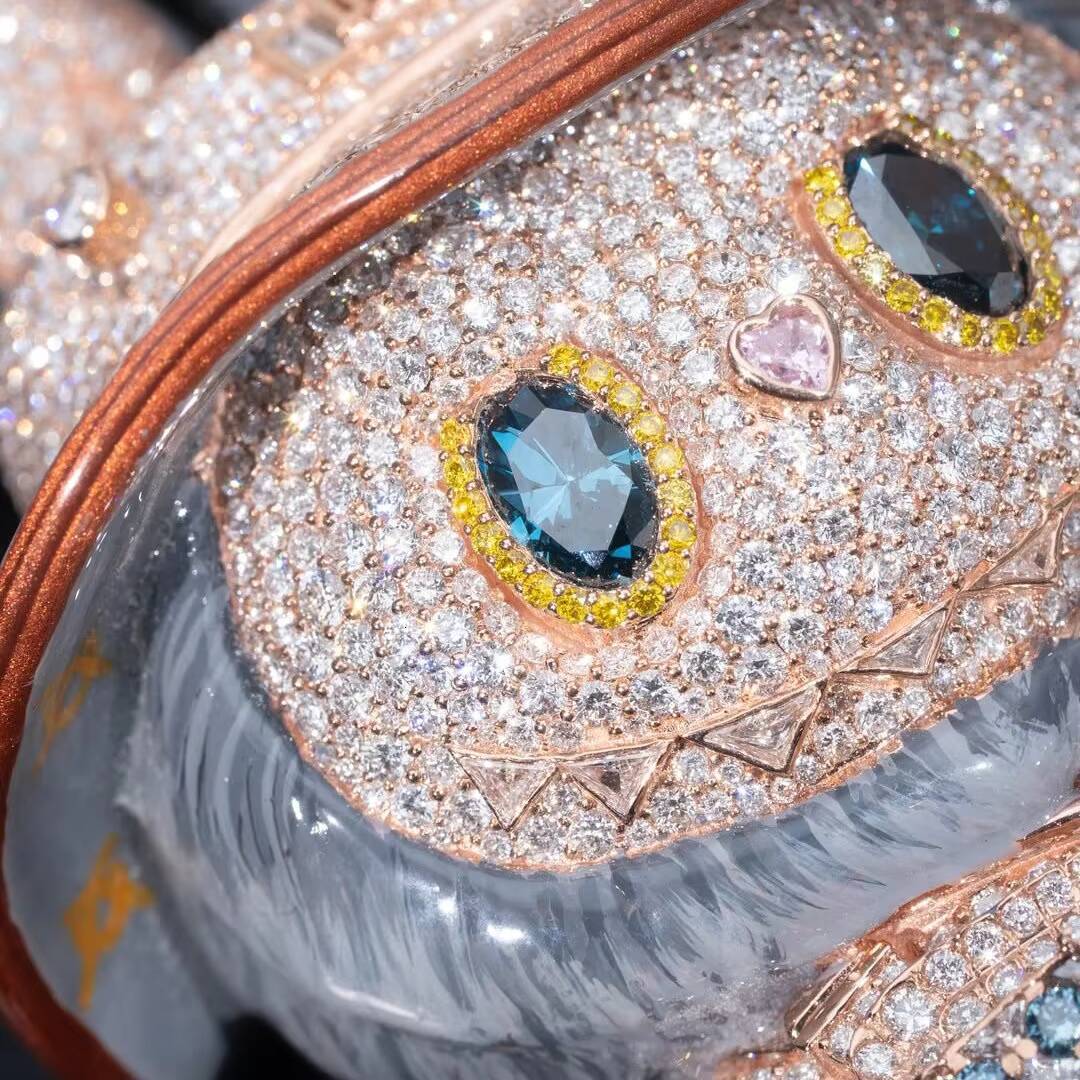 Custom Cartoon Cat Pendant 925 Sterling Silver Iced Out Hip Hop Jewelry with VVS Moissanite