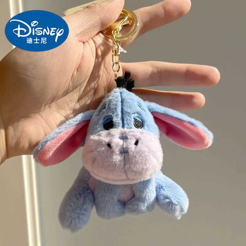 Disney Kawaii Eeyore Plush Toy Anime Keychain Plush Doll Soft Fill Baby Cartoon Comfortable Pillow Room Decoration Toy Childrens Gift Y250402
