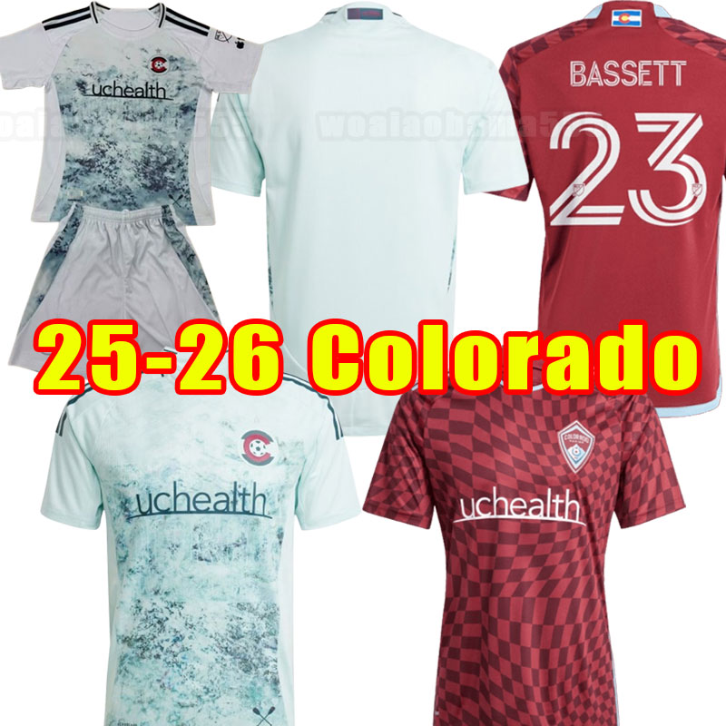 2025 2026 Colorado Soccer Jerseys Rapids home away Love Unites 25 26 football shirts short sleeve