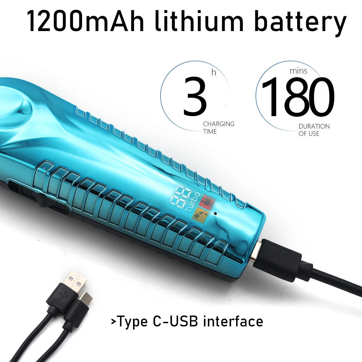 Hair Trimmer for Men Zero Gapped DLC TBlade Oil Head LED Display Low Noise Cordless Professional Hair Clipper Finishing Machine 251030