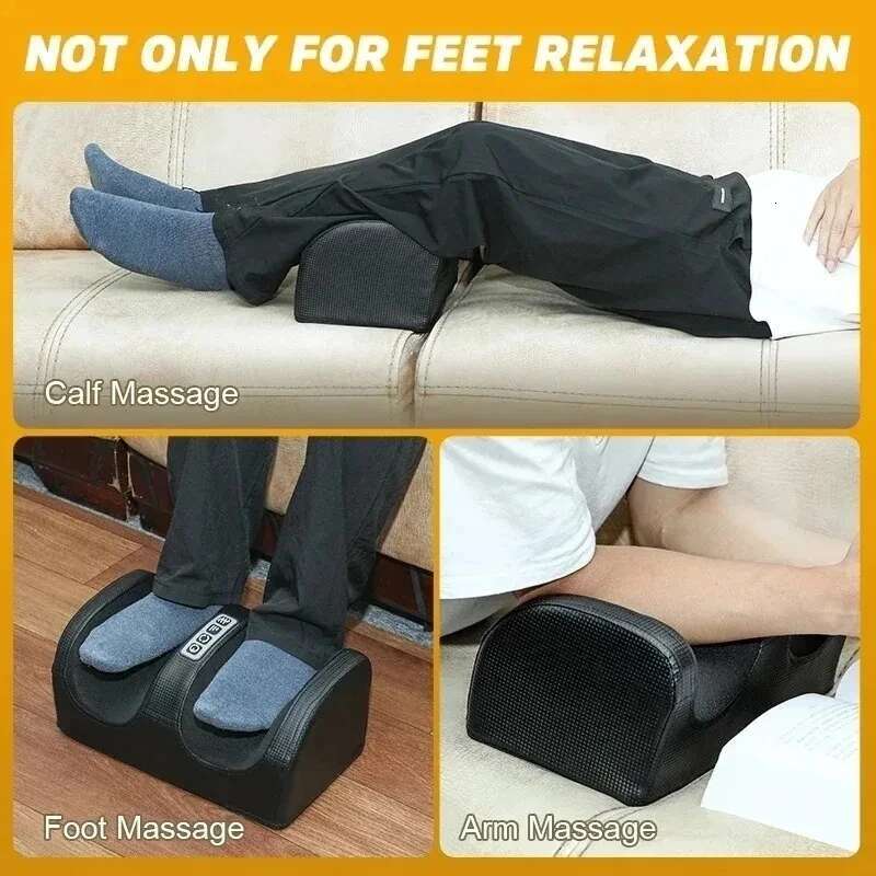 Electric Foot Massager Heated Roller Calf Deep Tissue Shiatsu Kneading Body Massage Relaxed Muscles Vibrator Hine Health Care