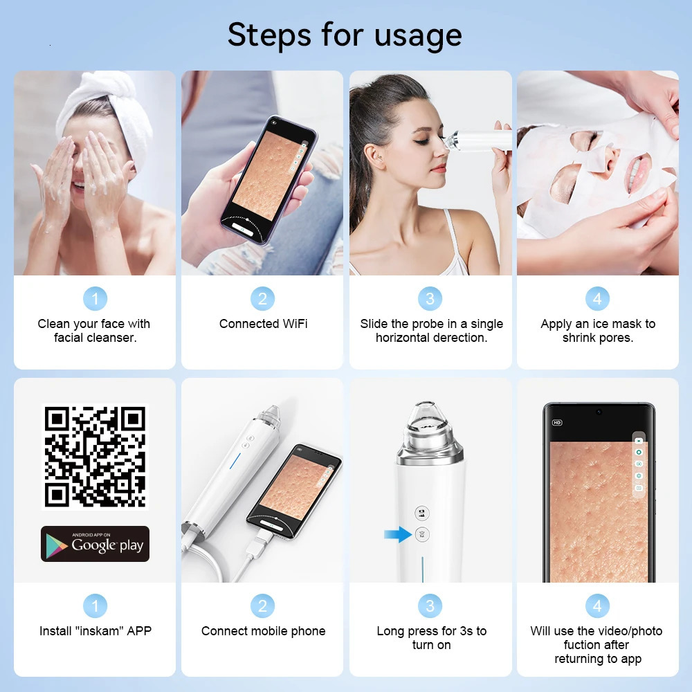 Vacuum Cleaner Electric Blackhead r Black Head Removal Facial Deep Cleansing Pore Cleaner Machine Skin Care Tools 251030