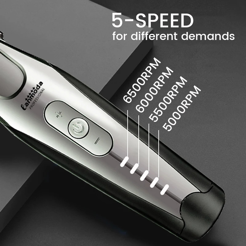 Lanmoda Professional Bald Clipper for Men Barber Electric 001 MM Hair Trimmer Typec Beard Trimmer Haircut Machine Shaver Razor 251030