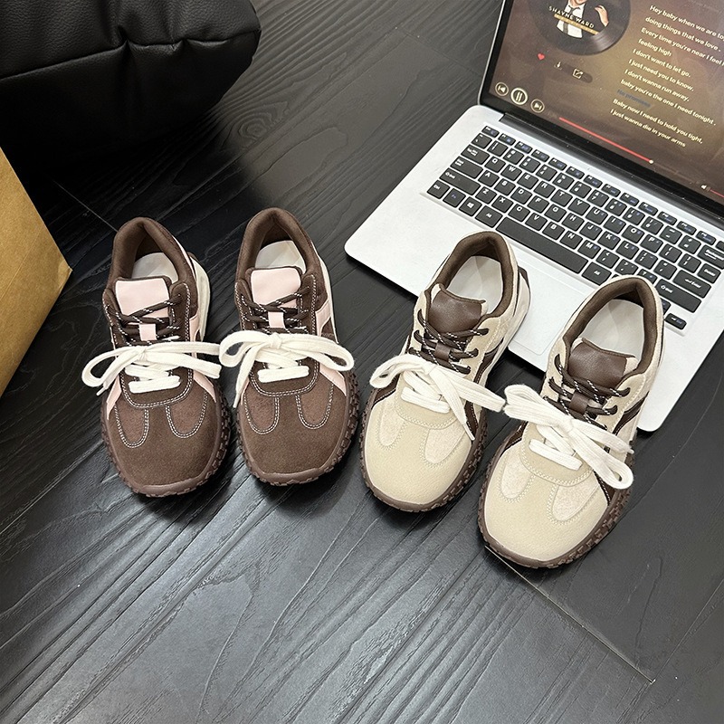 Fall New Breathable Athleisure Shoes Women's Platform Retro Women's Shoes Commuting Versatile Flat Forrest Gump Shoes2025