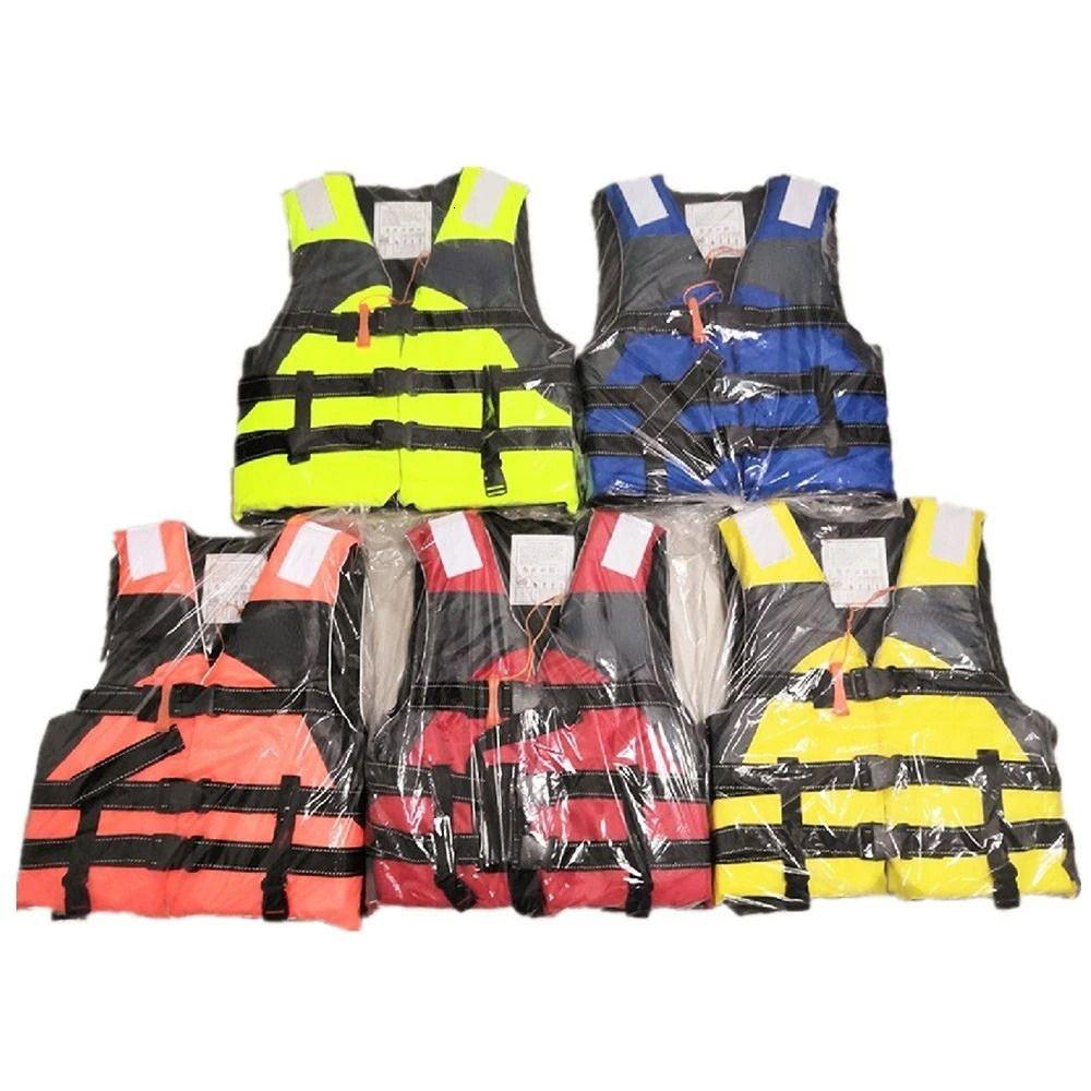 2025--Life Vest Buoy Outdoor Rafting Jacket For Children And Adult Swimming Snorkeling Wear Fishing Suit Professional Drifting Level
