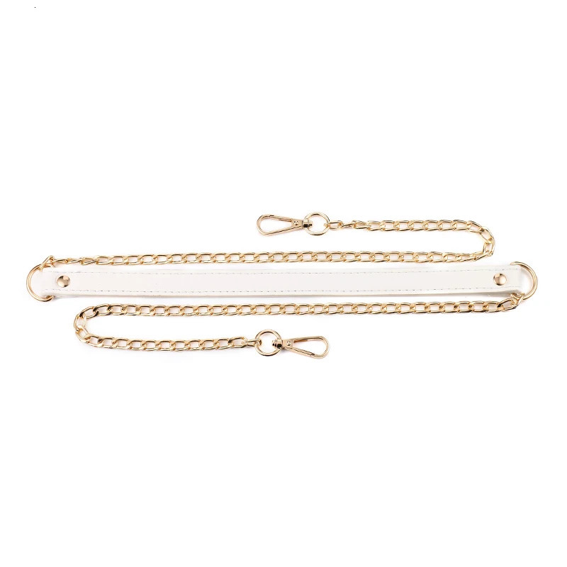 120cm Gold Metal Handbag Chain Fashion PU Leather Bag Strap Replaceable Shoulder Messenger Bag Belt DIY Bag Part Accessories 251030