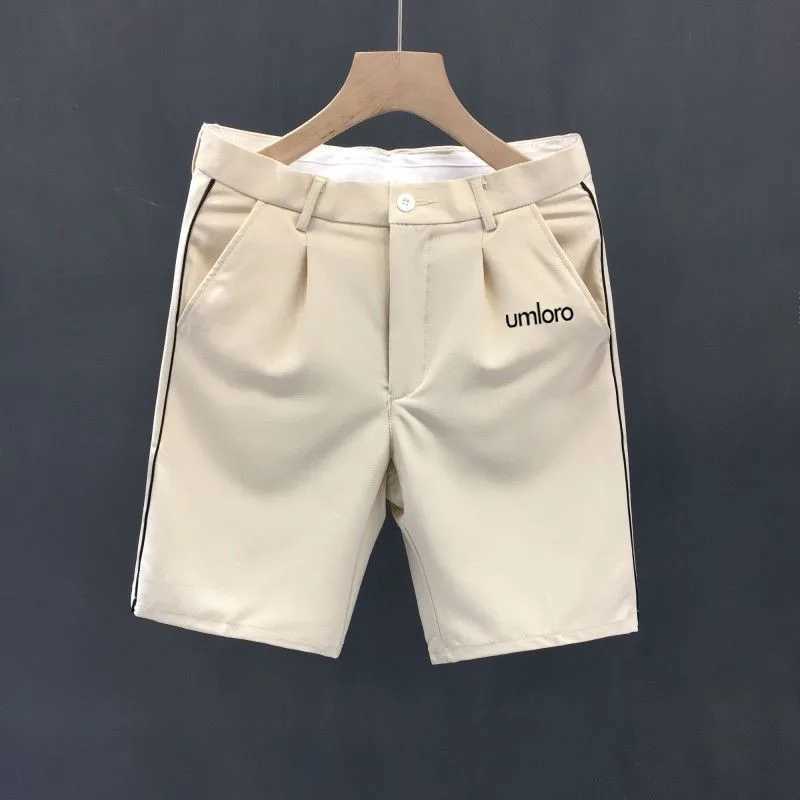 Korean set shorts mens golf clothing 2025 summer new authentic golf shorts business casual straight shorts mens golf clothing W250402