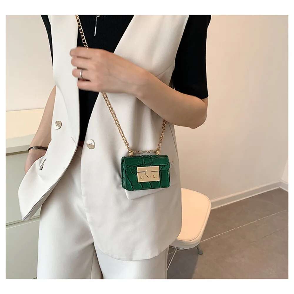 Korean Style PU Mini Handbags Woman Chain Crossbody Shoulder Bag