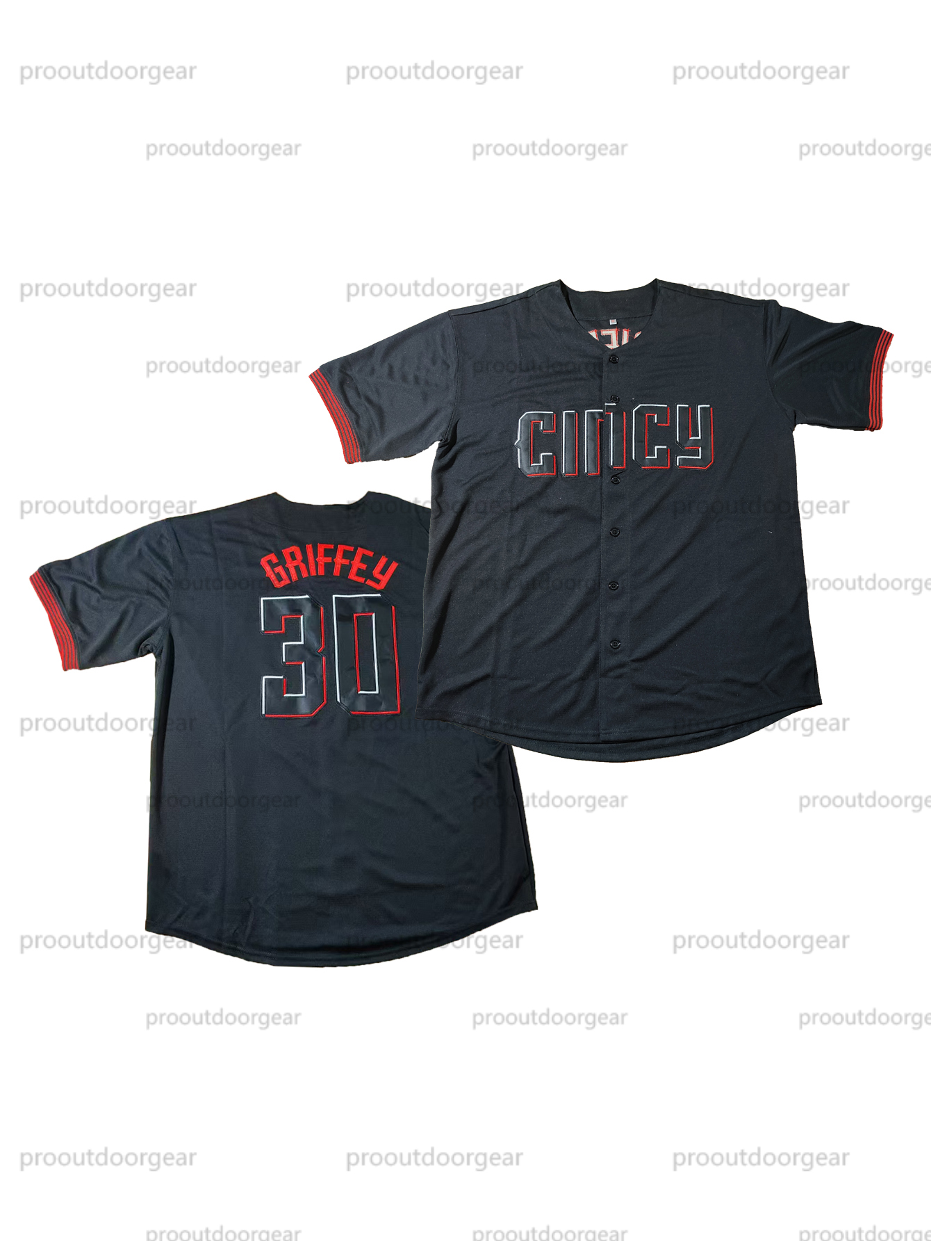 Baseball Jersey Griffey Rose Benson 44 De La Cruz Callihan Candelario Espinal Custom Sweatshirt - Embroidered Baseball Jerseys Mens Womens Youth