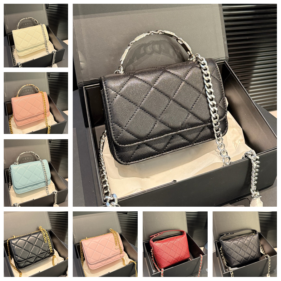 Women Designer Shoulder Bag Classic Crossbody Bag Luxury Leather Handbag Fashion Chain Bag mini women purses wallet with box