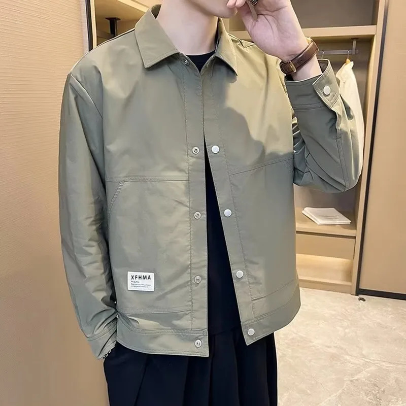 Mens casual jacket autumn mens baseball uniform Anorak winter clothing y250324