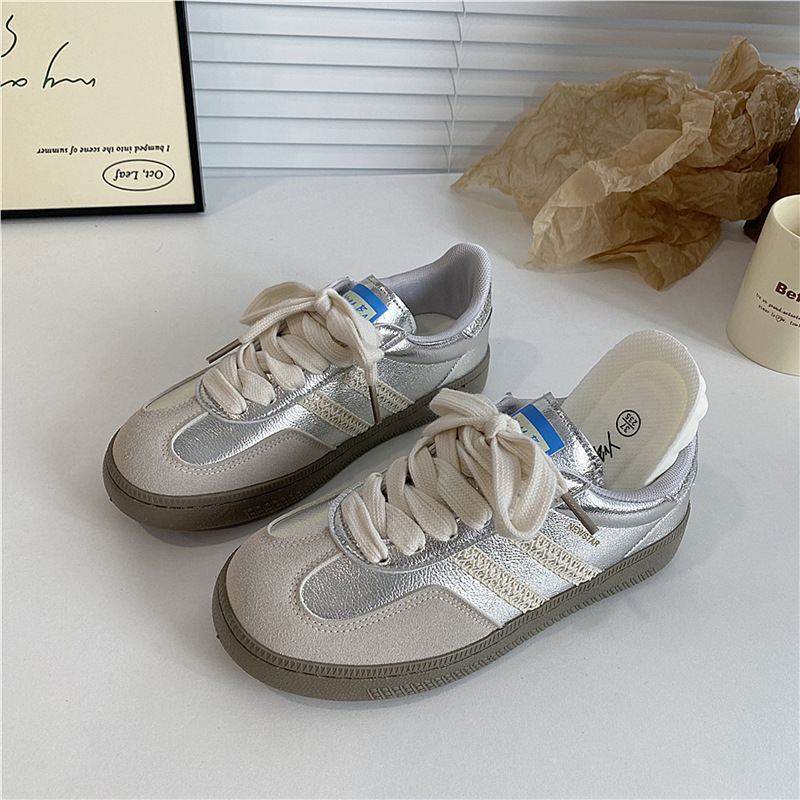 designer shoes 2025 Hong Kong style retro niche women's German training shoes trendy versatile breathable casual sneakers