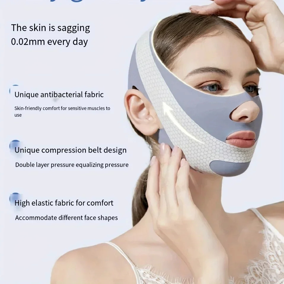 Face Slimming Bandage V Line Shaper Face Belt Facial Massage Strap Double Chin Reducer Skin Care Tools 251030