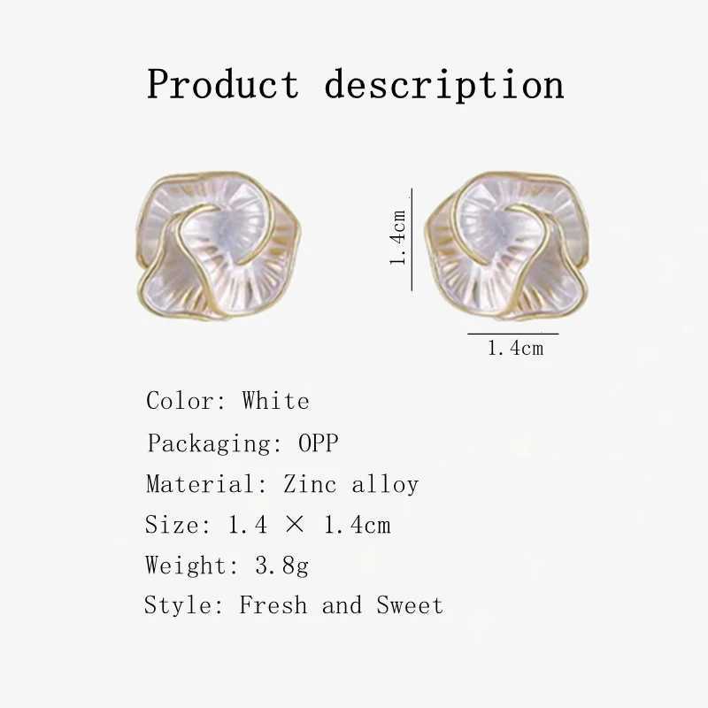 Elegant Camellia Earrings Luxurious Fashion High Temperature Unique Texture Design Womens Flower Earrings Y250401