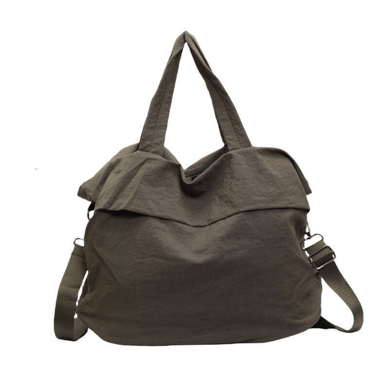 2025 NEW Korean version nylon cloth bucket women's handheld versatile large bag, internet famous, same style, stylish single shoulder crossbody b